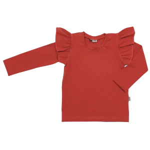 Ruffle Top Roest Oranje