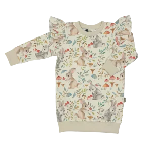 Meisjes Baby en Kids Sweaterjurk Konijntjes