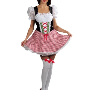 Heidi jurk met pofmouwen