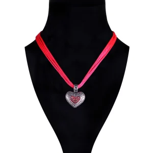 Trachten sieraad Hart Rood