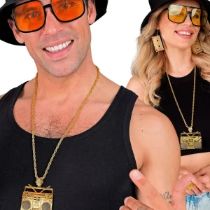 Ketting Radio Goud | Gettoblaster Ketting 75cm