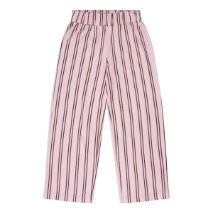 Navy Natural – Wide Leg Pink Stripe