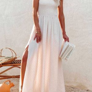 Witte Ibiza Maxi Jurk