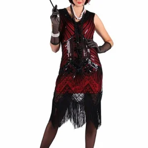 Jurk Roarings 20's Star Rood