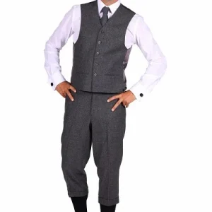 Jaren 30 Kniebroek Peaky Blinders Grijs