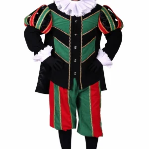 Pietenpak Rib Pamplona Zwart-Groen-Rood