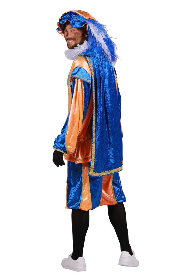 Pietenpak Bilbao met cape Oranje-Blauw - Afbeelding 3