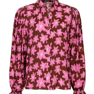 Ydence Blouse Alyssa Brown Flower