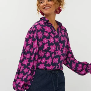 Ydence Blouse Alyssa Navy Flower