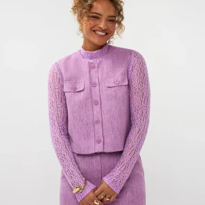 Ydence Gilet Amanda | Paars