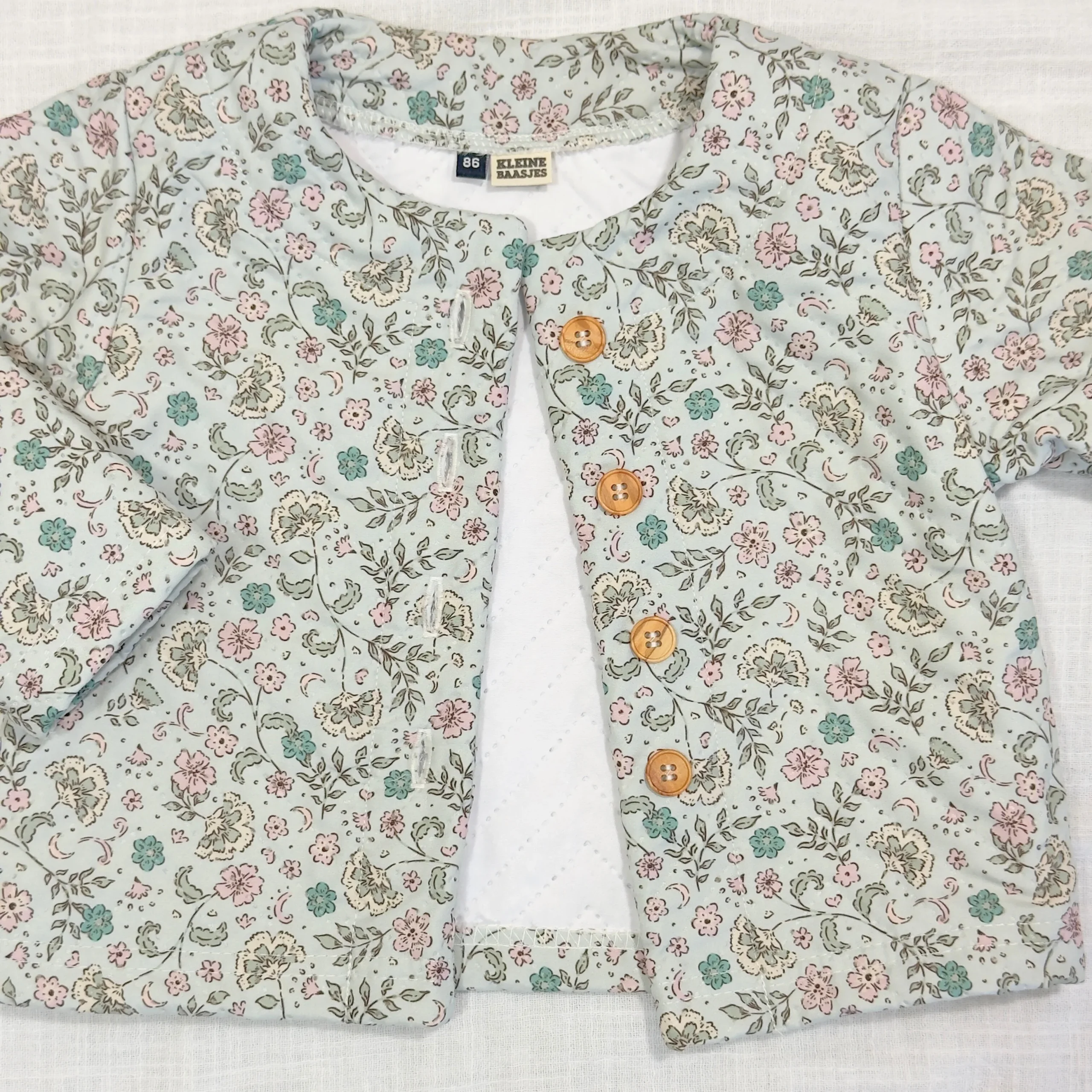 Baby & Kids Quilt Zomer Jasje Bloemen Groen - Afbeelding 3