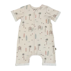 Baby Zomer Jumpsuit Creme At The Beach