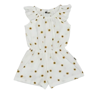 Meisjes Zomer Muslin Jumpsuit Zonnebloem