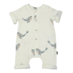 Baby Zomer Jumpsuit Rib Walvis