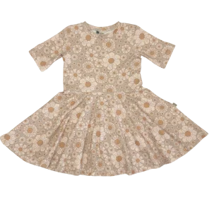 Zwierige Meisjes Jurk Strandbloemen